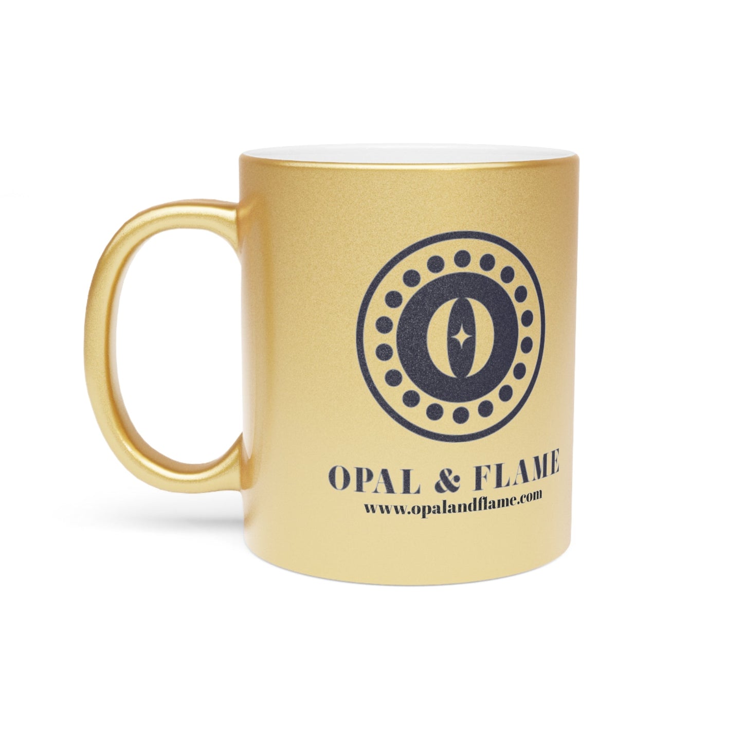 Opal & Flame Gold Coffee Mug - Opal & Flame