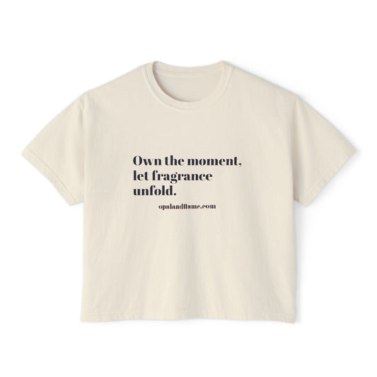 Opal & Flame Oversized Boxy T-Shirt – Effortless Comfort Meets Sustainable Style - Opal & Flame