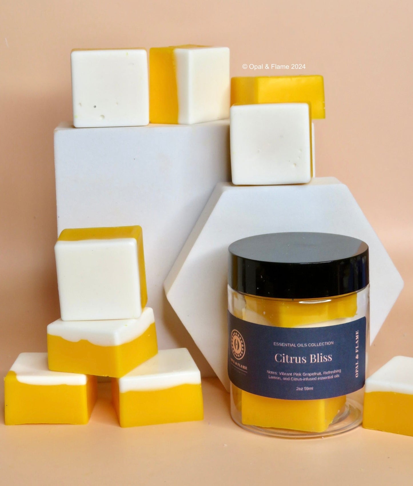 Citrus Bliss : Essential Oils Scented Collection - Opal & Flame