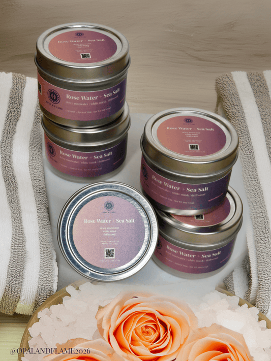 Rosewater & Sea Salt - Opal & Flame